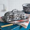 Handcrafted Splattered Enamel Butter Dish