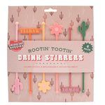 NPW Drinking Buddies 6 Pack Rootin' Tootin' Drink Stirrers
