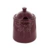 Ceramic Lidded Sugar Container with Dragonfly