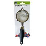 Metal Strainer with Plastic Handle