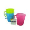 Plastic tumblers with handle