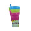 Tumblers with built-in straws