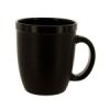 12-Ounce Matte Black Mug with Black Trim