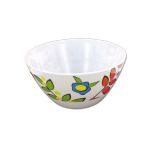 Large melamine bowl with flower design