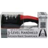 3-Level Handheld Kitchen Knife Sharpener with Removeable Inner Sharpener