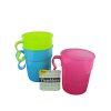 Plastic tumblers with handle