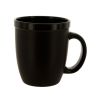12-Ounce Matte Black Mug with Black Trim