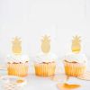 My Mind's Eye 8 Count 3.5" Acrylic Pineapple Cupcake Toppers