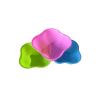 Scalloped plastic bowls, assorted bright colors
