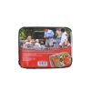Two-section foil pans with lid, pack of 3