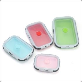 Microwavable Pizza Slice Container to Organize (Color: Red, size: 550ML)